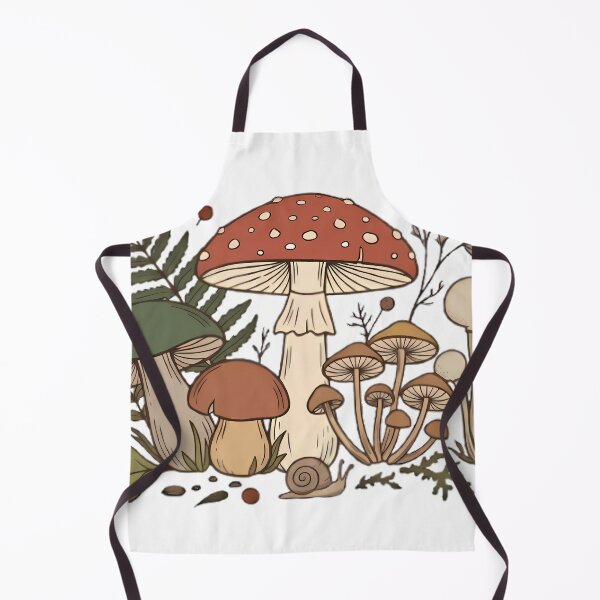 Item preview, Woodland Mushroom Cluster With Snail designed and sold by Linework Studio.