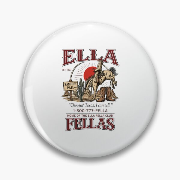 Item preview, Ella's Fellas Club, Vintage Western Concert, Ella Fella Club Cowboy Tee 2026 designed and sold by ForrestSwaphy.