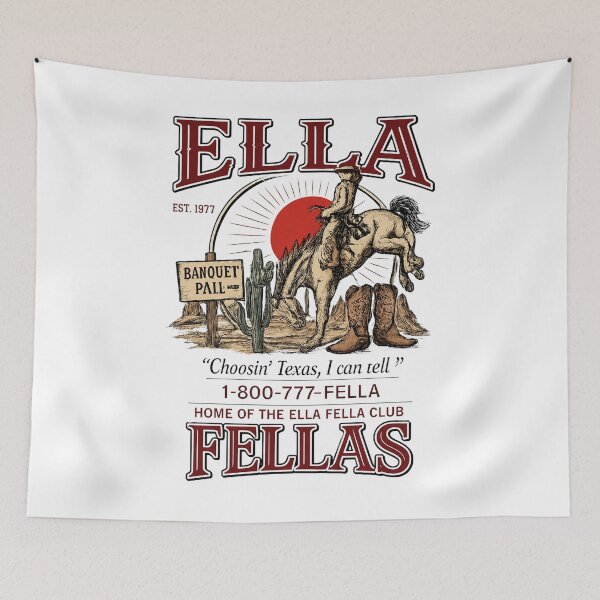 Item preview, Ella's Fellas Club, Vintage Western Concert, Ella Fella Club Cowboy Tee 2026 designed and sold by ForrestSwaphy.