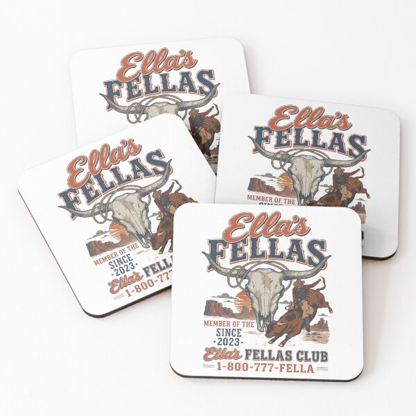 Item preview, Ella's Fellas Club Rodeo, Vintage Western Bull Rider, Western Country Concert, Ella Fella Cowboy designed and sold by ForrestSwaphy.
