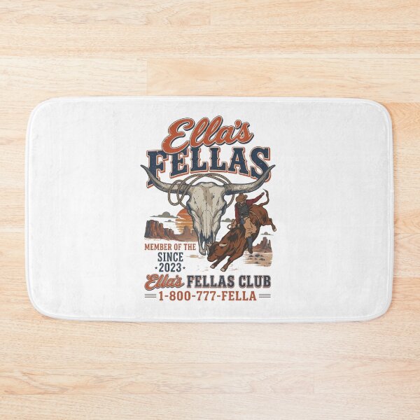 Item preview, Ella's Fellas Club Rodeo, Vintage Western Bull Rider, Western Country Concert, Ella Fella Cowboy designed and sold by ForrestSwaphy.