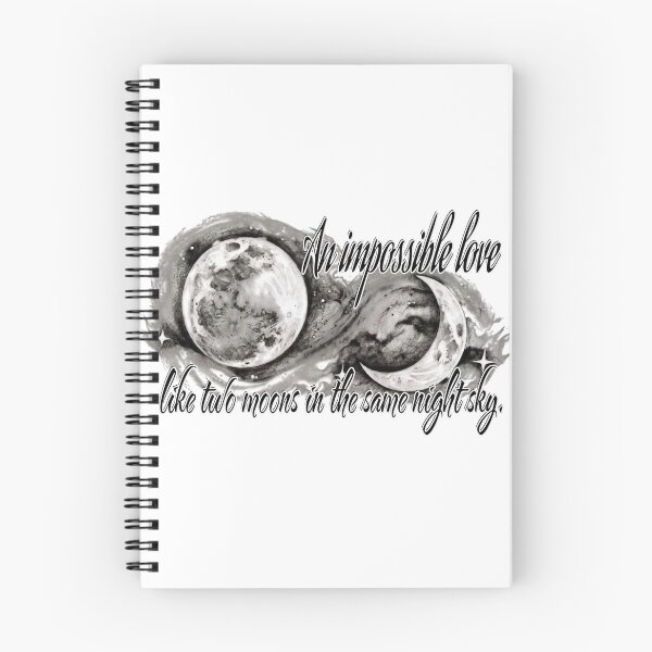 Item preview, Two Moons - An Impossible Love designed and sold by ghostlogic-th.