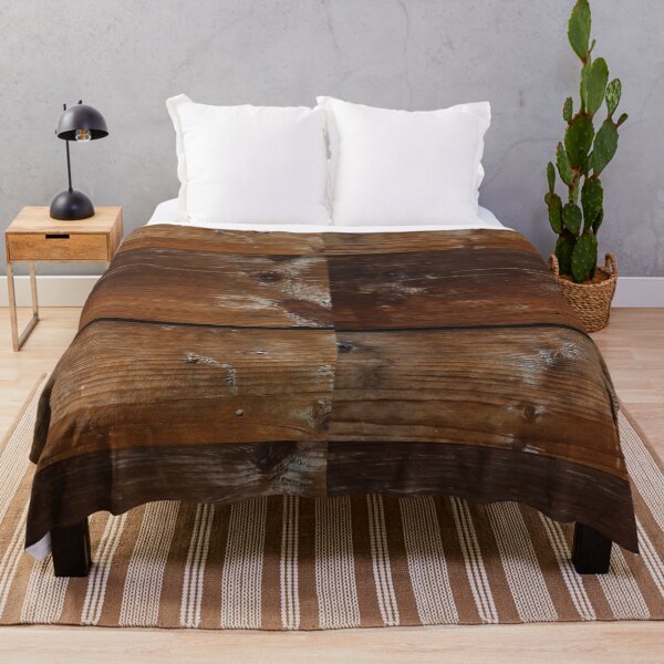 Item preview, Rustic Deep Walnut Wood Planks with Whitewashed Knots and Grain designed and sold by NorthWild.
