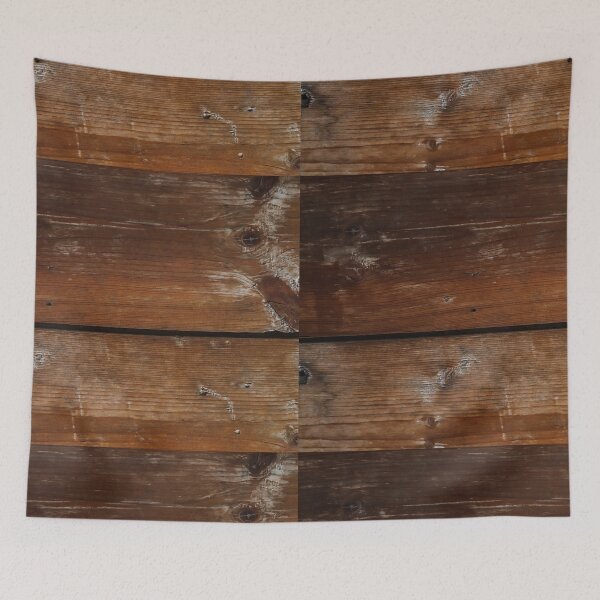 Item preview, Rustic Deep Walnut Wood Planks with Whitewashed Knots and Grain designed and sold by NorthWild.