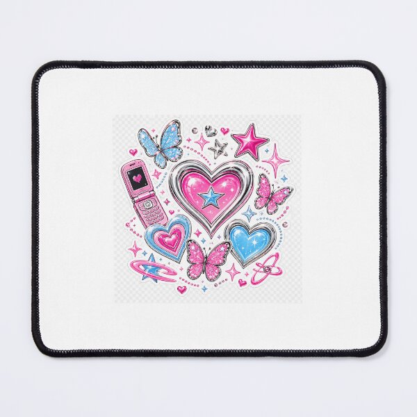 Item preview, Y2K Pink Blue Heart Sticker Pack designed and sold by Chinnibujji.