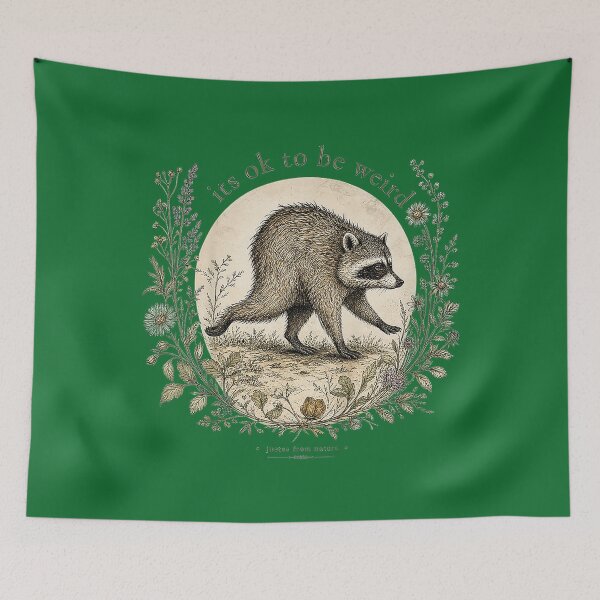 Item preview, Funny Jimothy from Seattle It's Ok to Be Weird Raccoon Cottagecore designed and sold by KristineLi.