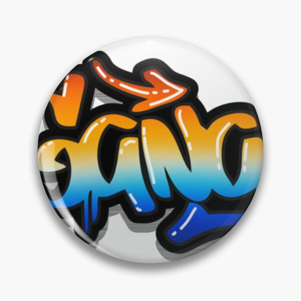 Item preview, Orange Blue Street Tag designed and sold by GrafflowStores.