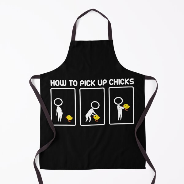 Item preview, How To Pick Up Chicks Funny Stylized Cartoon Pun designed and sold by spellmadebylee.