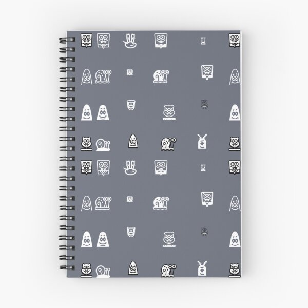 Item preview, Minimalist Monochrome Ocean Friends Pattern - Black & White Cartoon Icons designed and sold by Yasmine Mohammed.