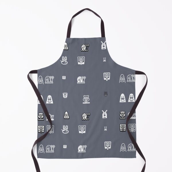 Item preview, Minimalist Monochrome Ocean Friends Pattern - Black & White Cartoon Icons designed and sold by Yasmine Mohammed.