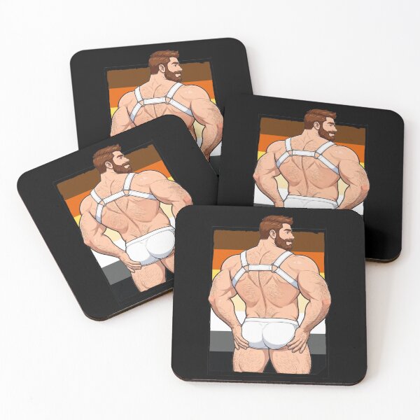 Item preview, White Harness Daddy | Gay Bear Pride Illustration designed and sold by BrokenLabel.