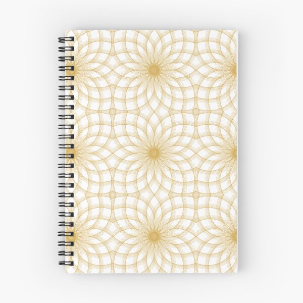 Item preview, Mystic Gold Floral Geometry Art designed and sold by Moodprint5.