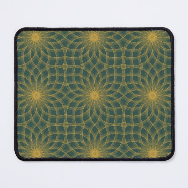 Item preview, Mystic Gold Floral Geometry Art designed and sold by Moodprint5.