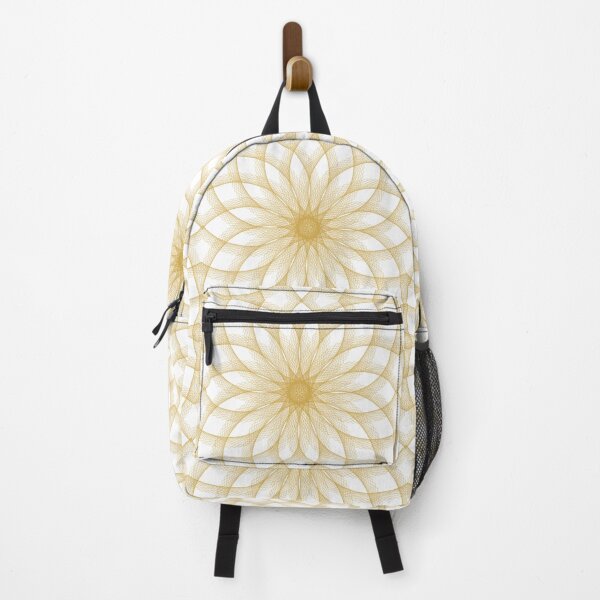 Item preview, Mystic Gold Floral Geometry Art designed and sold by Moodprint5.