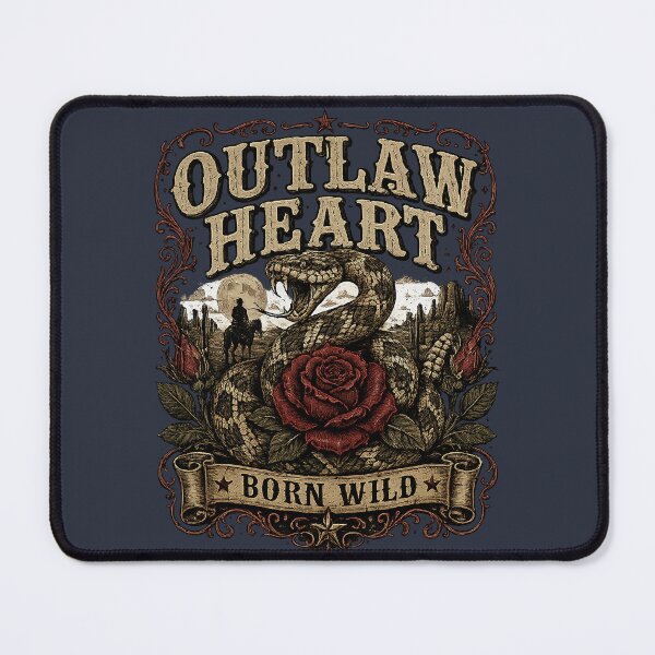 Item preview, Outlaw Heart Born Wild Snake Rose designed and sold by rygenr8.
