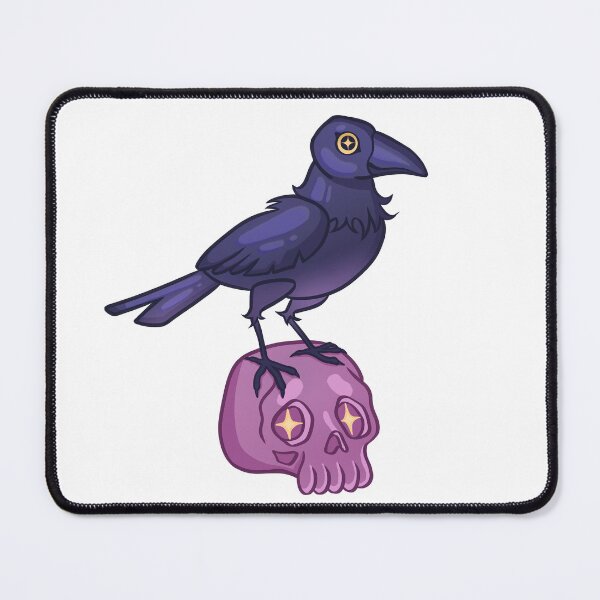 Item preview, Cute Crow on a Skull designed and sold by Duskwood | Arts & Crafts.