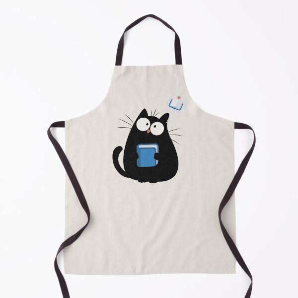 Artikelvorschau, Niedliche lesende schwarze Katze – Kunst entworfen und verkauft von Moodprint5.