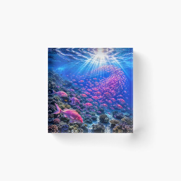 Item preview, Pink Symphony Beneath the Sea | Tropical Fish Underwater Fine Art designed and sold by Sanctum Icons.