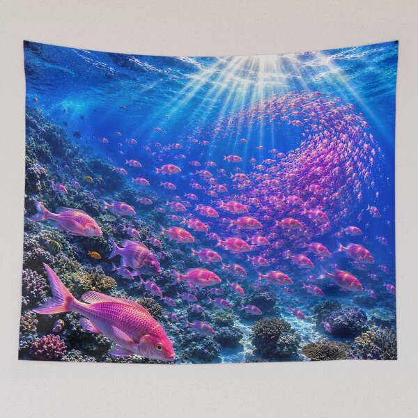 Item preview, Pink Symphony Beneath the Sea | Tropical Fish Underwater Fine Art designed and sold by Sanctum Icons.