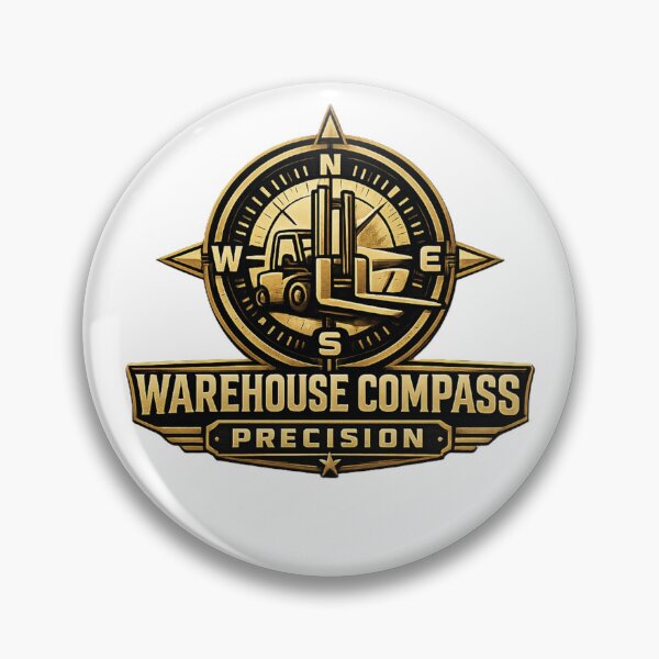 Item preview, Warehouse Compass Precision Forklift Retro Logo designed and sold by RetroNibylander.