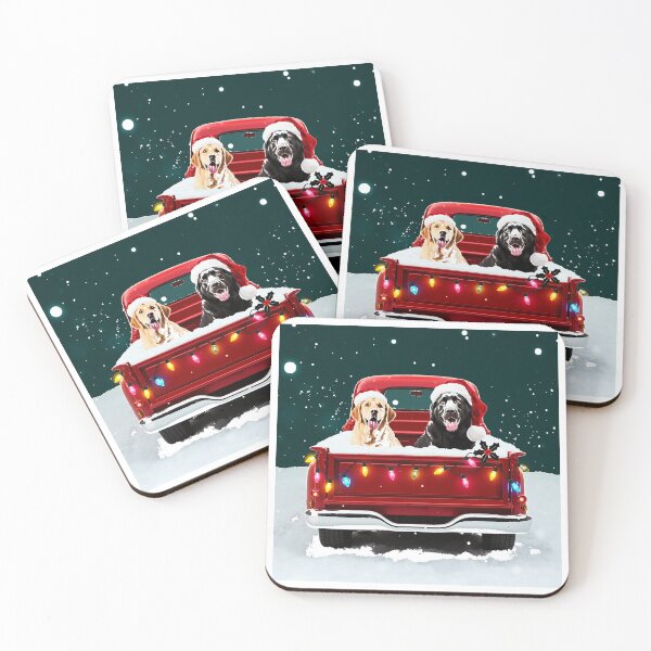 Item preview, Fa La La La Labrador Christmas Dog Santa Truck designed and sold by icm4639.