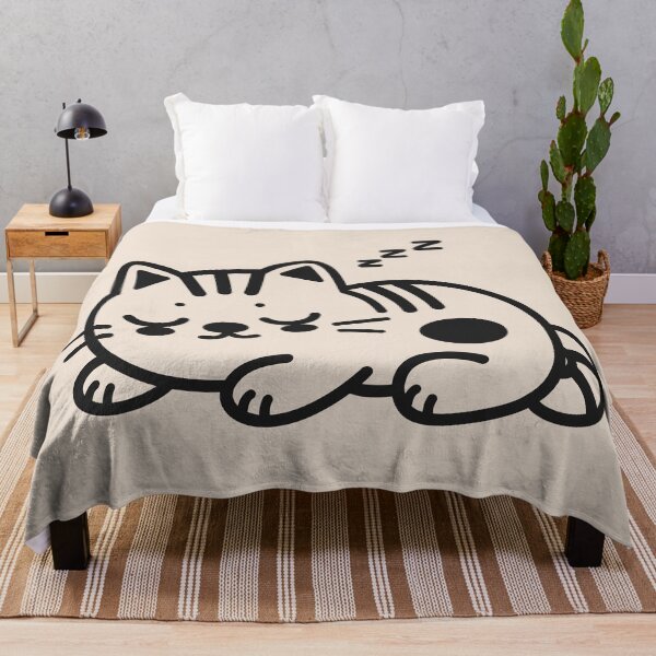 Item preview, Cute Lazy Black Cat Vibes designed and sold by Moodprint5.