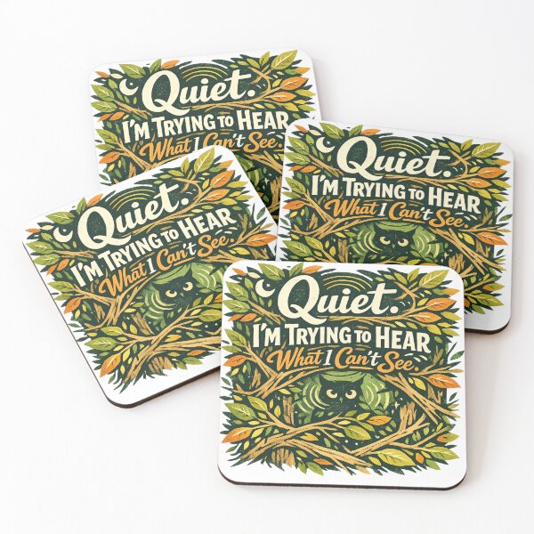 Item preview, Quiet! designed and sold by Flock-Off.