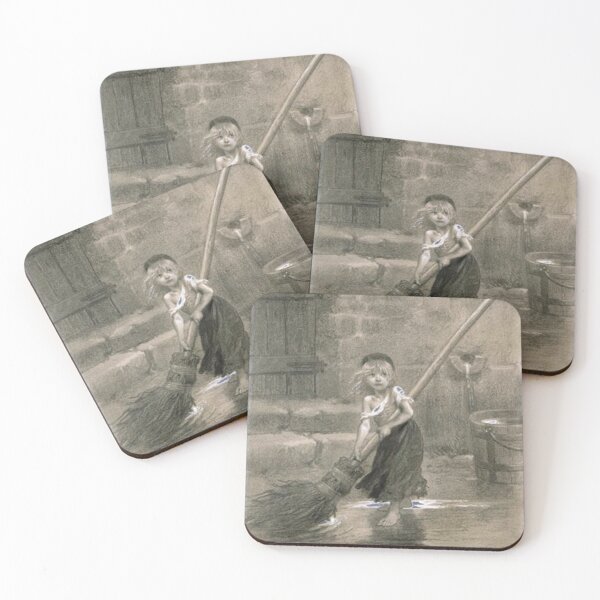 Item preview, Young Cosette sweeping designed and sold by SharonTheFirst.