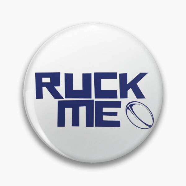 Item preview, Ruck Me | Rugby Ball Graphic In Blue designed and sold by Aioli’s Attic.