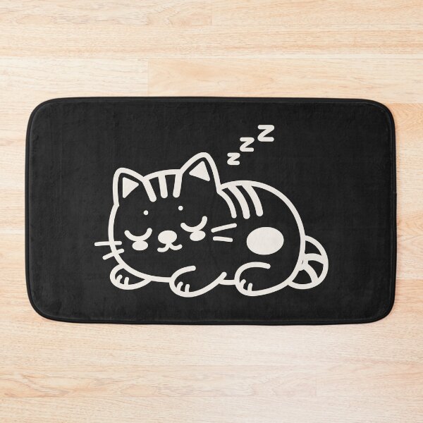 Item preview, Kawaii Sleeping Chubby Cat Art designed and sold by Moodprint5.