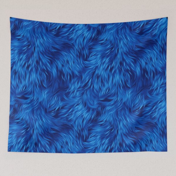 Item preview, Puppet Fur In Blue designed and sold by calypso-designs.