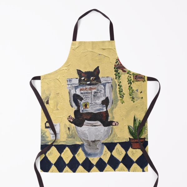 Item preview, Bathroom News Cat designed and sold by NumaDelatour.