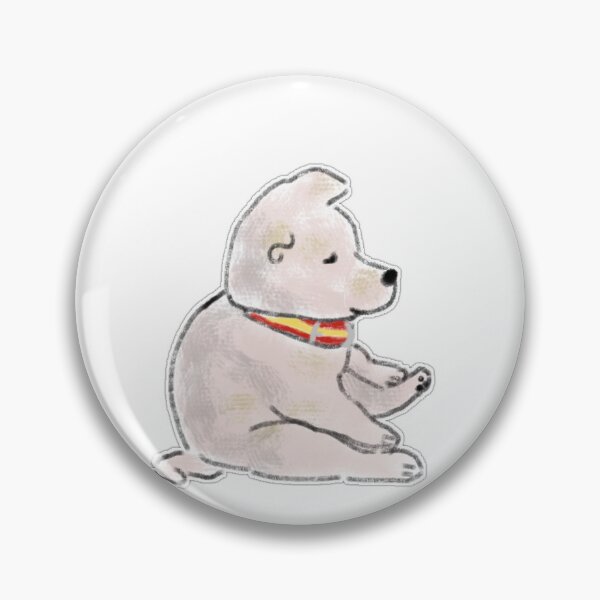 Item preview, Cute White Dog Scratching Paw Illustration designed and sold by raun.draw.