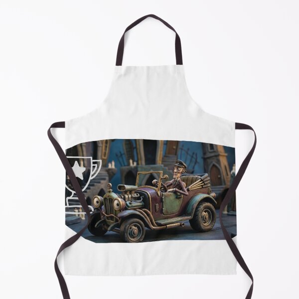 Item preview, Claymation driver with vintage gothic car. designed and sold by CocoPeak.