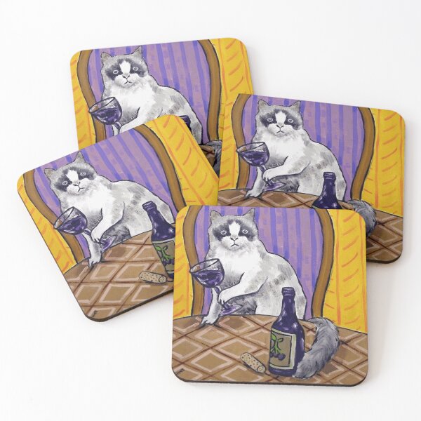 Item preview, Sophisticated Wine Cat designed and sold by NumaDelatour.
