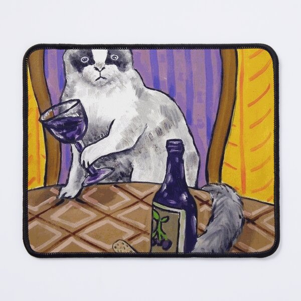 Item preview, Sophisticated Wine Cat designed and sold by NumaDelatour.