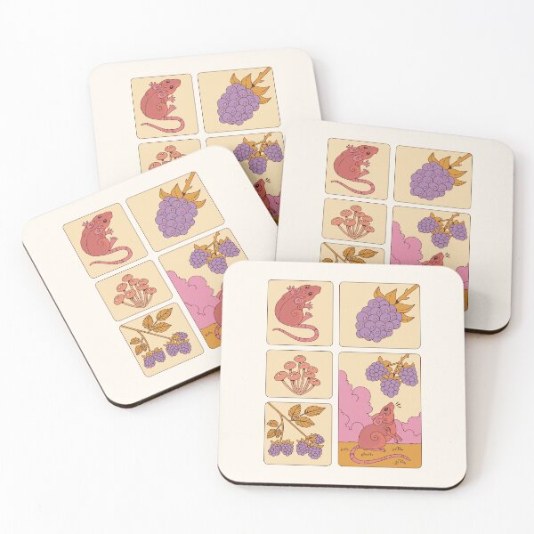 Item preview, Mice & blackberries designed and sold by Erika Vaigel Illustrations.