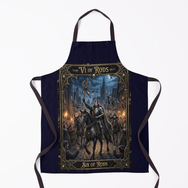 Item preview, Six of Rods - tarot card designed and sold by Studio77-Gothic.