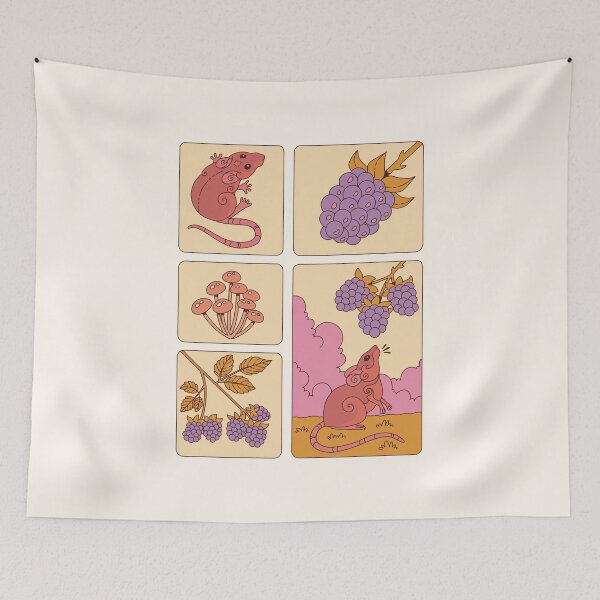 Item preview, Mice & blackberries designed and sold by Erika Vaigel Illustrations.