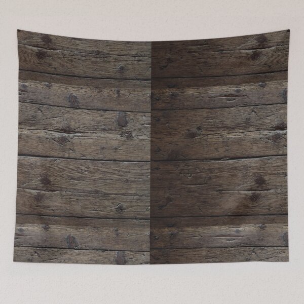 Item preview, Aged Dark Chocolate Timber Planks Texture with Natural Knots designed and sold by NorthWild.