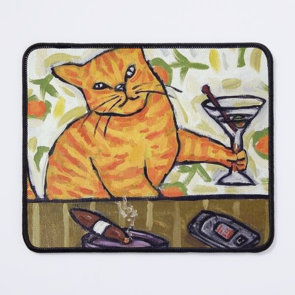 Item preview, Martini Cat at the Bar designed and sold by NumaDelatour.