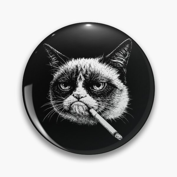 Item preview, SMOKING GRUMPY CAT designed and sold by robbyiodized.