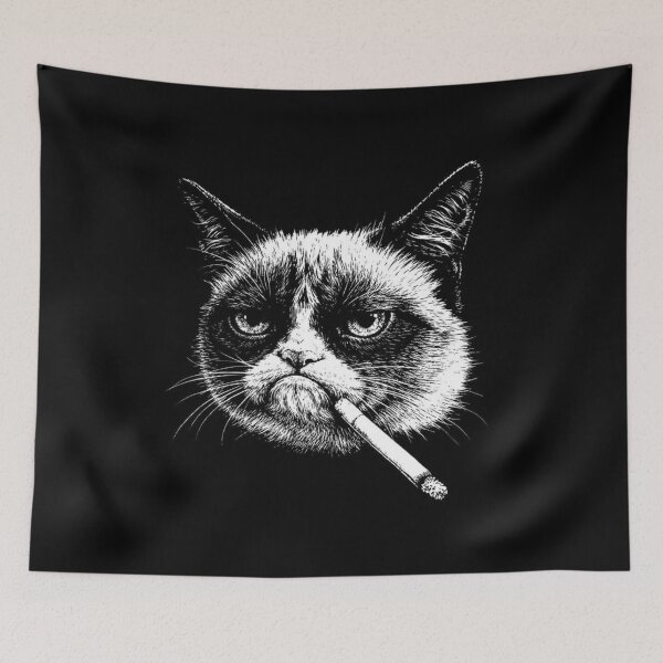Item preview, SMOKING GRUMPY CAT designed and sold by robbyiodized.