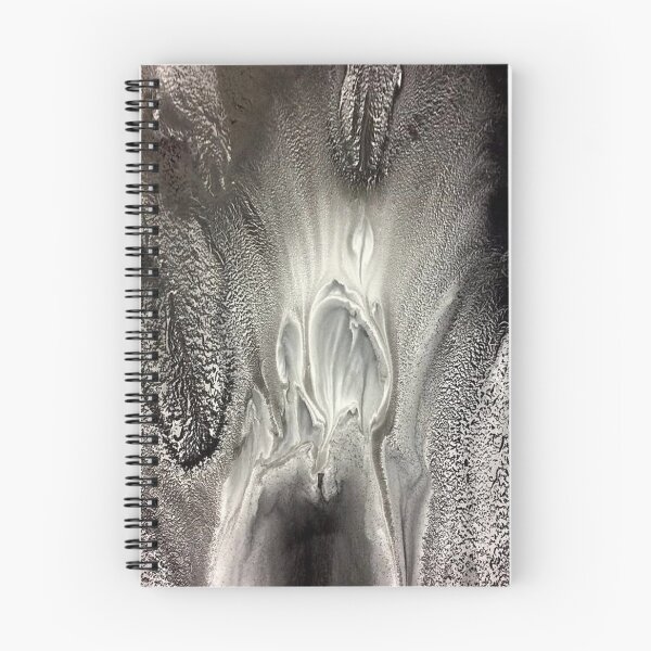 Item preview, Flame - Black and white acrylic pour   designed and sold by FlowingFreedom.