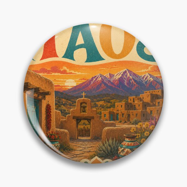 Item preview, Vintage Taos Heart - Retro USA Travel Souvenir designed and sold by VisualArtsOasis.