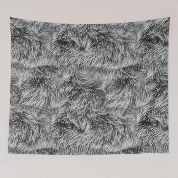 Item preview, Puppet Fur In Gray designed and sold by calypso-designs.
