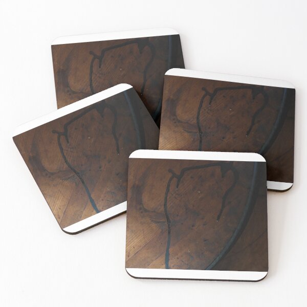 Item preview, Vintage Dark Wood Surface with Coffee Stain and Natural Grain designed and sold by NorthWild.