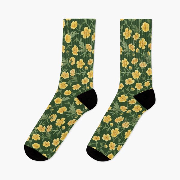 Item preview, Yellow Buttercup Trailing Floral Pattern  designed and sold by GabrielleStudio.