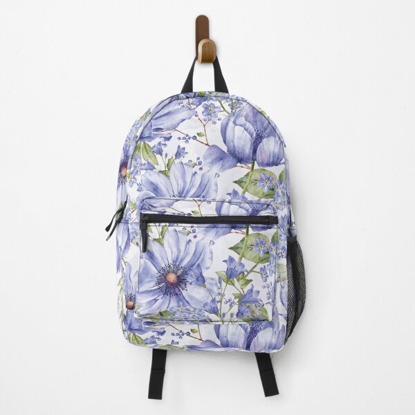 Item preview, Blue Anemone Watercolour Floral Pattern designed and sold by GabrielleStudio.