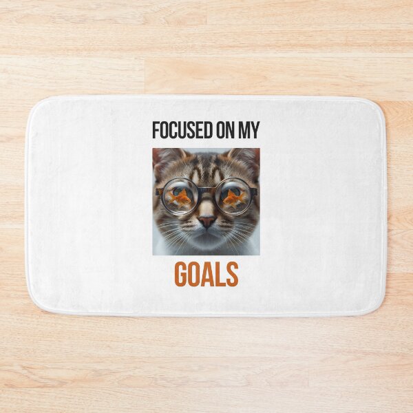 Item preview, Focused On My Goals - Funny Cat Lover Design designed and sold by Moodprint5.